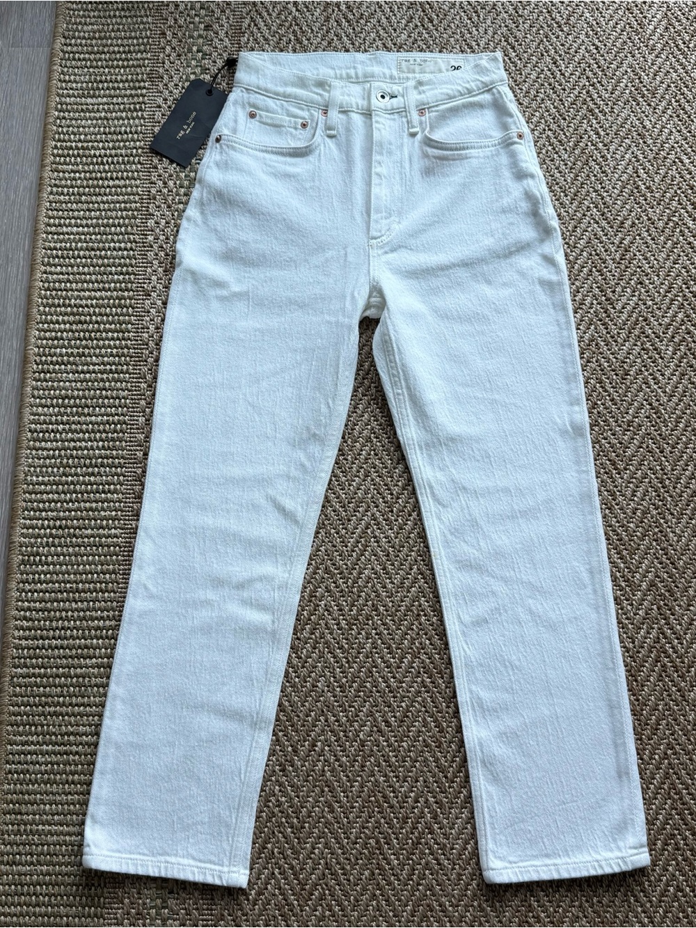 Rag & Bone Wren Slim Jeans in Optic White